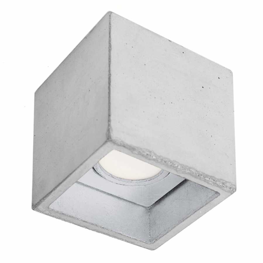 Gant Lights B7 Light Grey Concrete Spot Light Silver