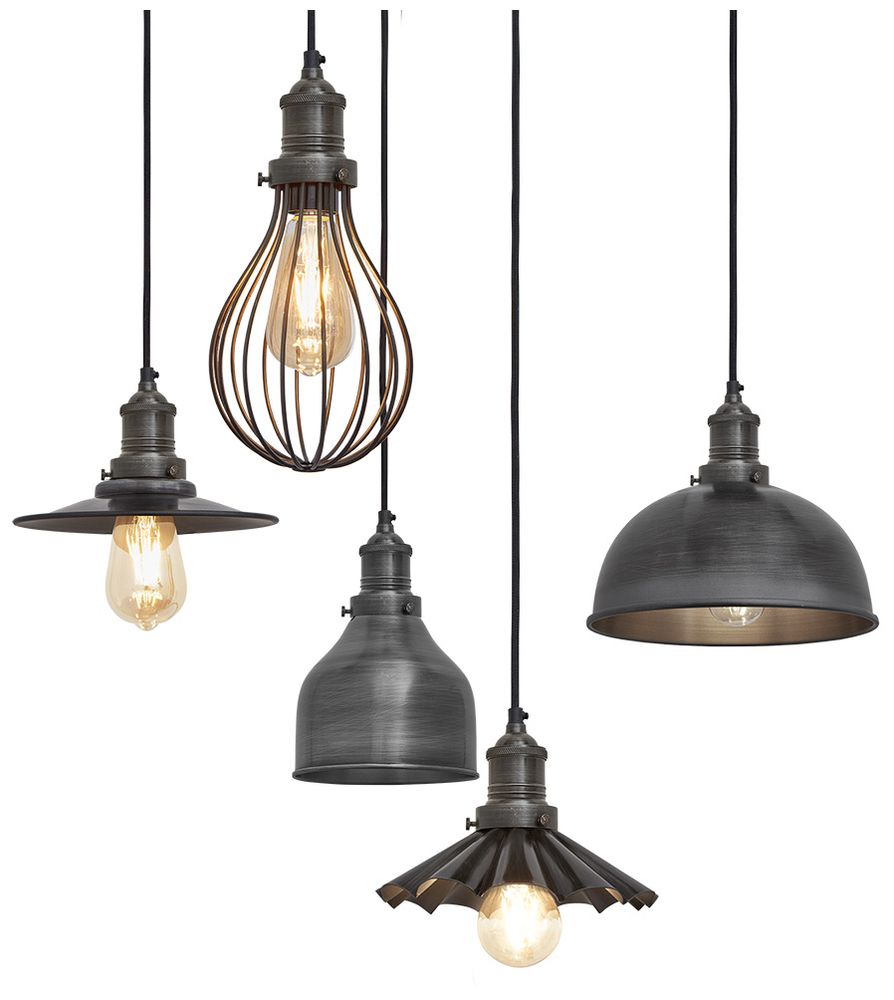 industville brooklyn 5 wire pendant